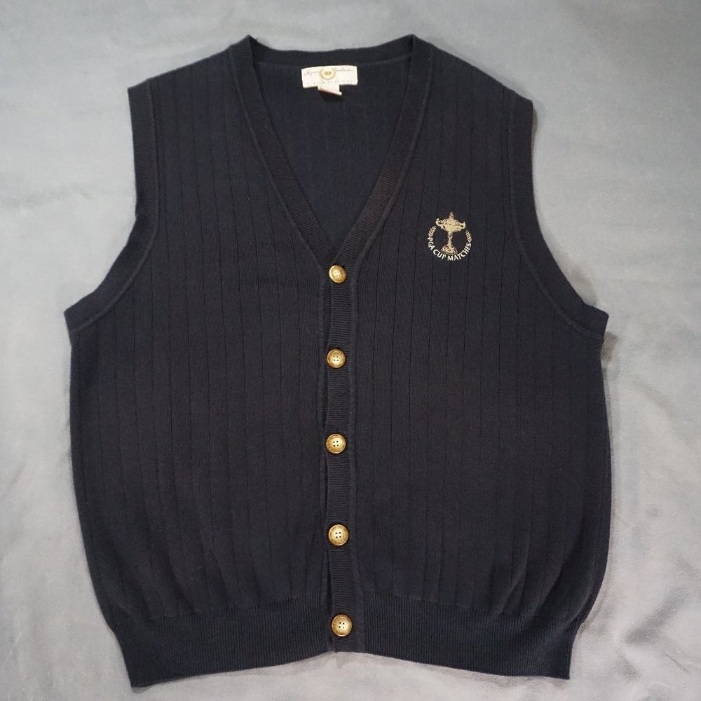 Byron Nelson 11 Straight PGA Cup Logo Vest Navy